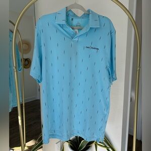 NWT The Players Under Armour Light Blue Men’s Golf Polo